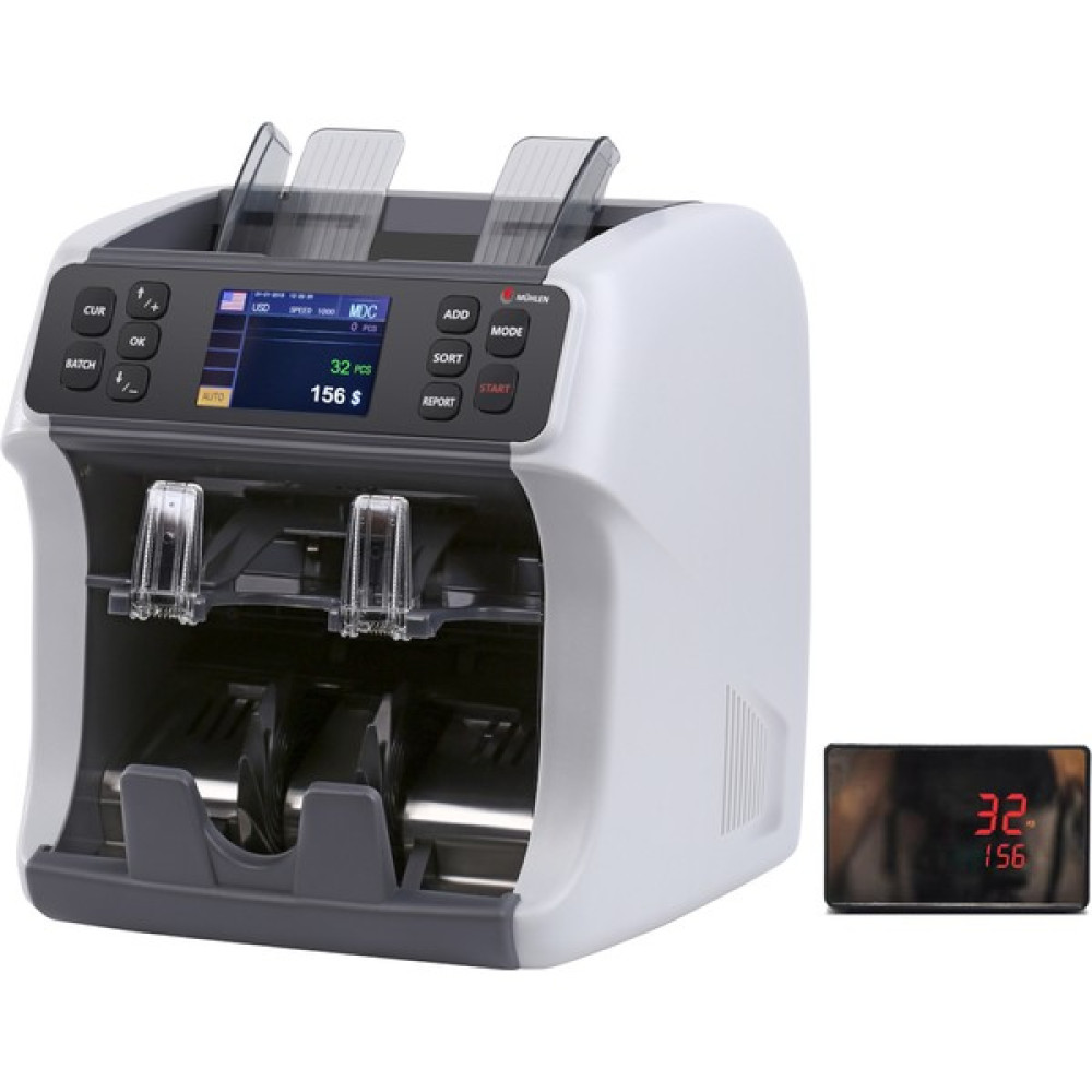Mühlen Falcon L75 İki Katlı Karışık Para Sayma Makinesi Cift Cıs Oto Boyaları Fiyatı
