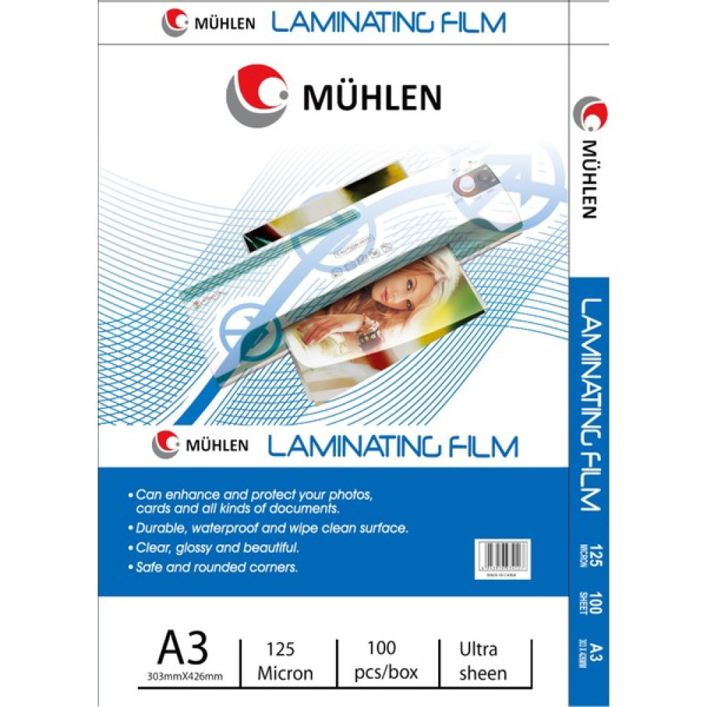 Mühlen Laminasyon Makinesi Filmi 125 Mc A3 1 Paket 100'lü Oto Boyaları Fiyatı