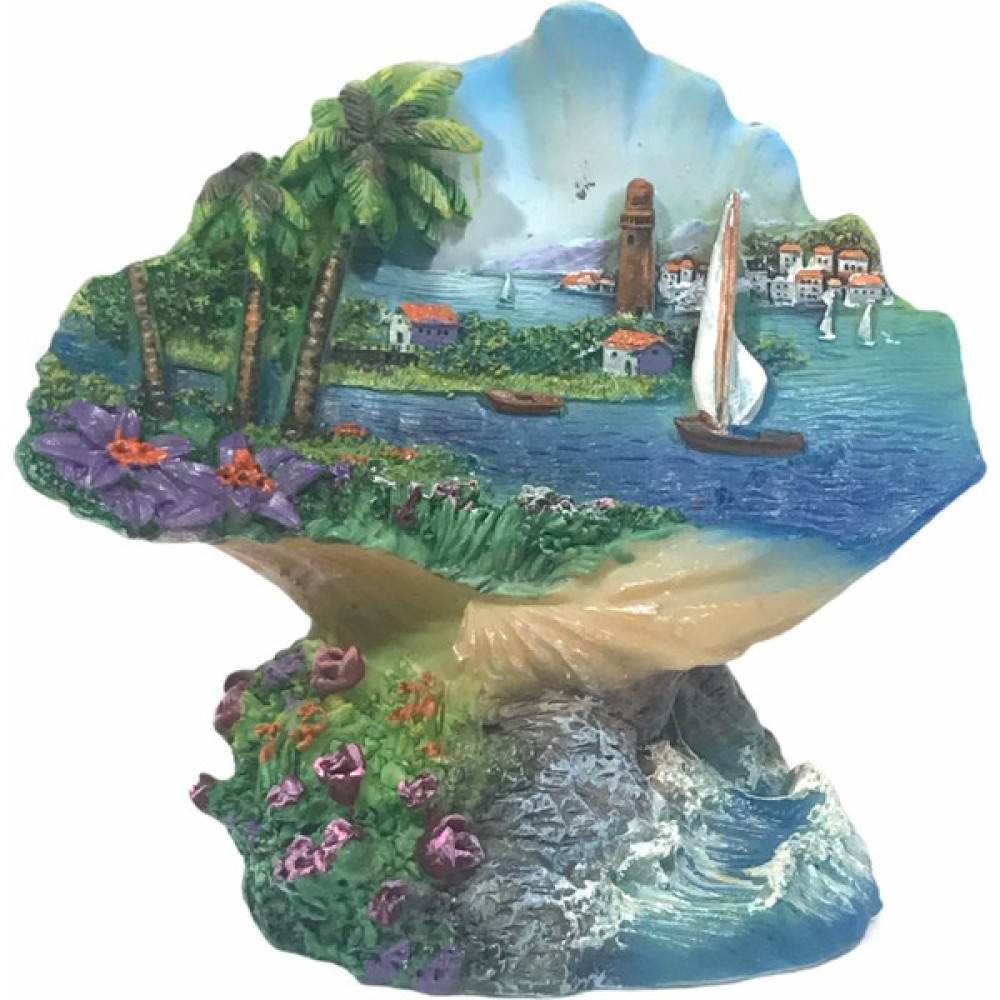 Muhtelif 3D Kabartma Polyester Hediyelik Doğa Deniz Manzaralı Türkiye Yaz Hatıra En Ucuz Biblo Fiyatı