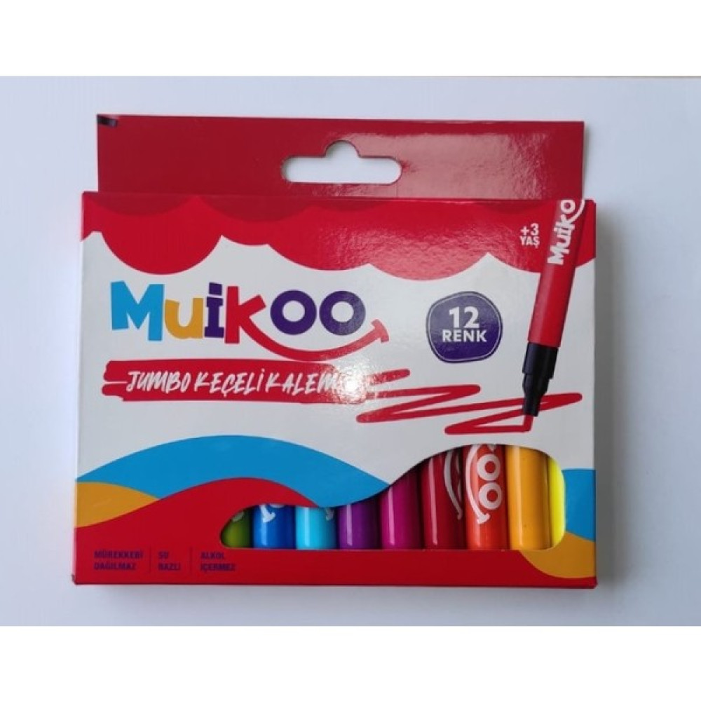 Muikoo Jumbo Keçeli Kalem - Renkli - 0 Keçe Uçlu Kalem Fiyatı