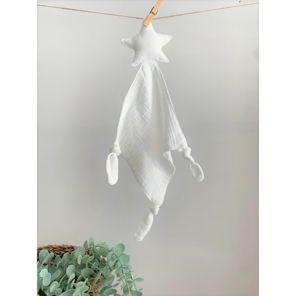 Mujo Baby & Kids Yıldız Uyku Arkadaşı - Double Müslin Kumaş - El Yapımı - Açık Pembe Bebek Oyuncakları Fiyatı