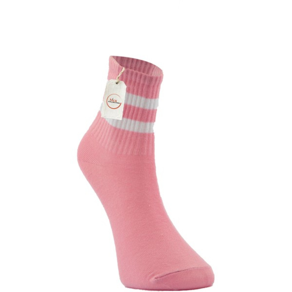 Muk Collection Pembe Tenis Çorap Beyaz Çizgili - Açk Pembe - Açık Pembe - 36 - 40 Oto Boyaları Fiyatı