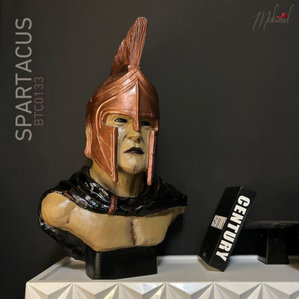 Mukemel Spartacus (Gladyatör Büstü, Kahraman Figürü, Lider Heykeli, Dekoratif Savaşçı) Mukemel Tasarımları Biblo Fiyatı