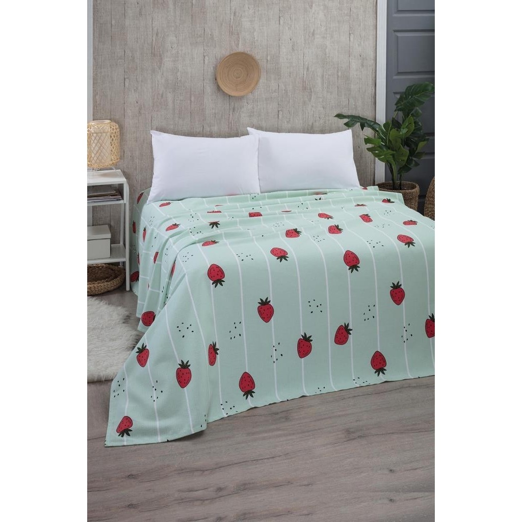 Mulberry Battal Boy Desenli Pike 240X260 cm - Yeşil Pike & Pike Takımı Fiyatı