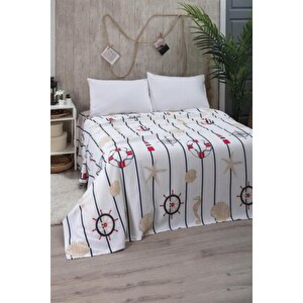 Mulberry Çarşafı Lastikli Çift Kişilik Pike Yatak Örtüsü Kırmızı Pike & Pike Takımı Fiyatı