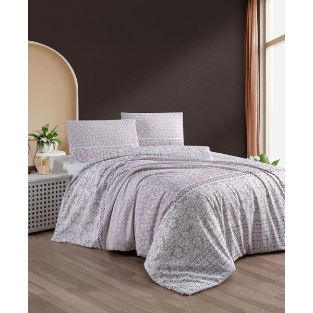 Mulberry Hazal Nevresim Takımı Çift Kişilik 200X220 - Mürdüm - 200 x 220 cm Nevresim Takımı Fiyatı