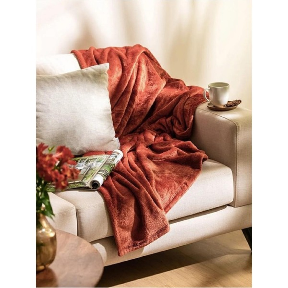 Mulberry Kiremit Wellsoft Çift Kişilik Tv Battaniye Yatak Örtüsü 200X220 - 200 x 220 cm Battaniye Fiyatı