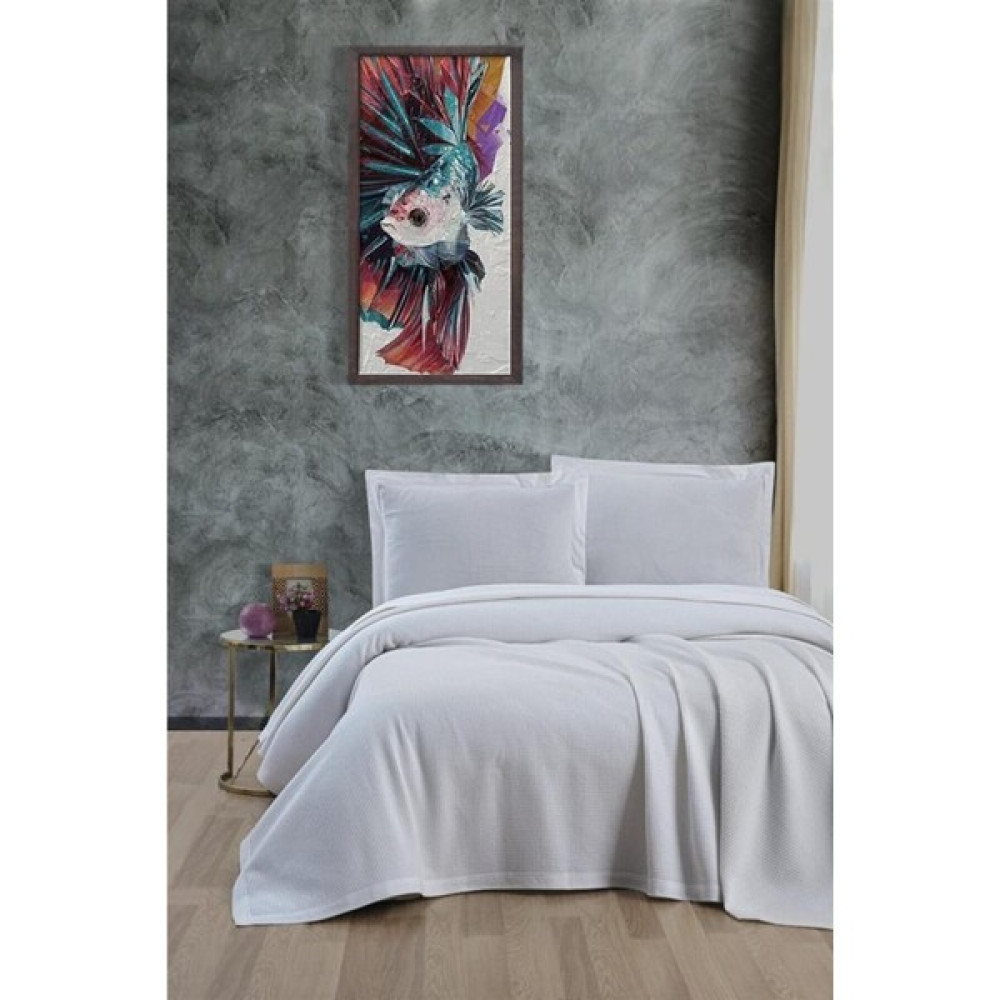 Mulberry Klimalı Pike ,%100 Pamuk Petekli Pike , Dörtmevsim Pike Battal Boy 240X260 Beyaz Pike & Pike Takımı Fiyatı