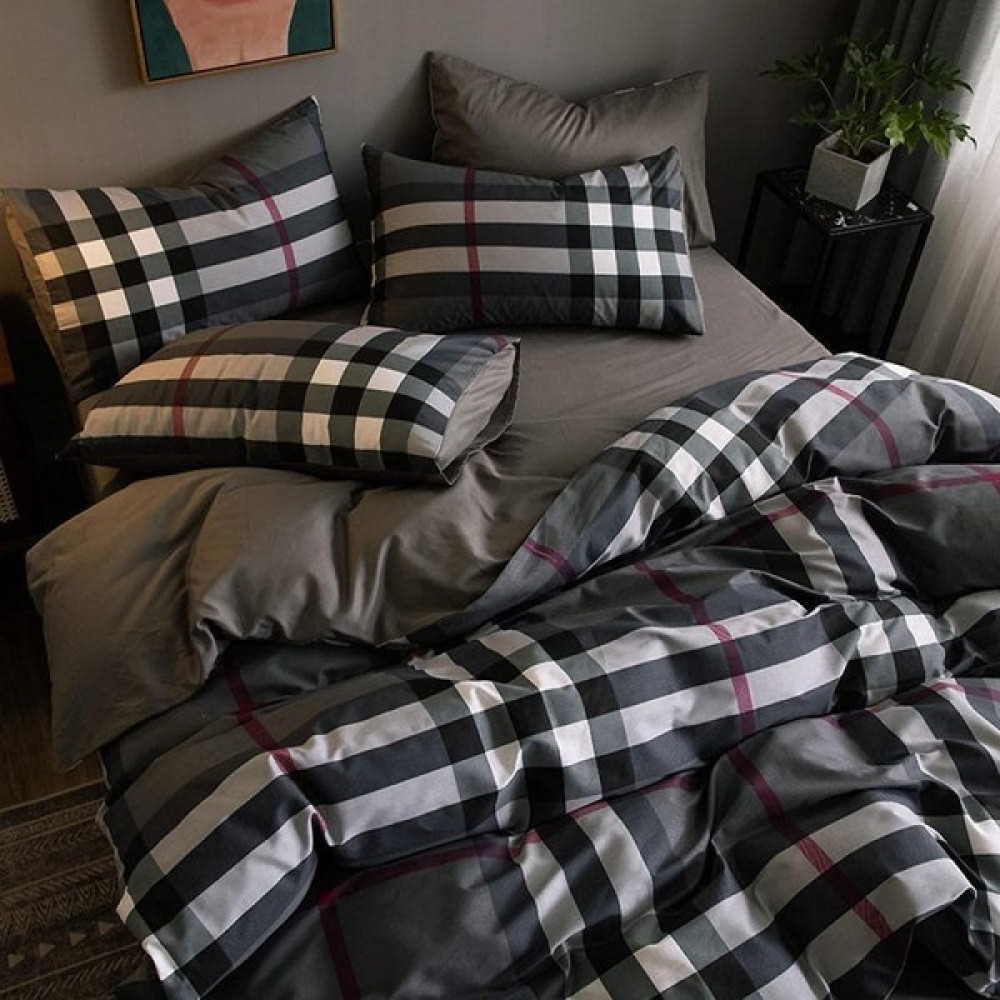Mulberry Nevresim Takımı Çarşafı Lastikli Çift Kişilik Çift Taraflı - 200 x 220 cm - Antrasit Nevresim Takımı Fiyatı