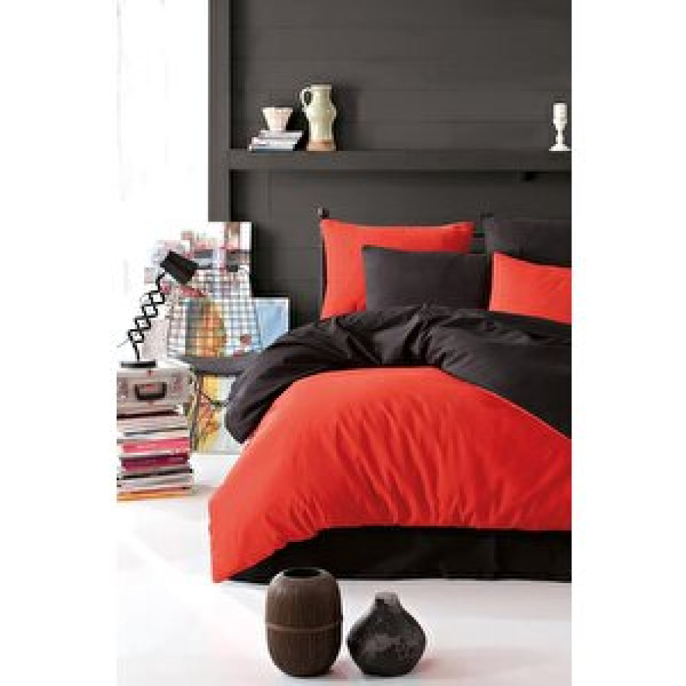 Mulberry Nevresim Takımı Çarşafı Lastikli Çift Taraflı Çift Kişilik 200x220 -siyah Kırmızı Nevresim Takımı Fiyatı
