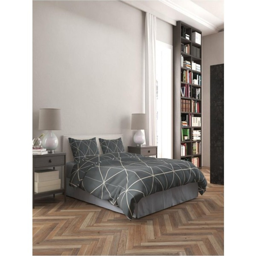 Mulberry Pandora Çarşafsız Çift Kişilik Nevresim Seti 200*220 - Antrasit - 200 x 220 cm Nevresim Takımı Fiyatı
