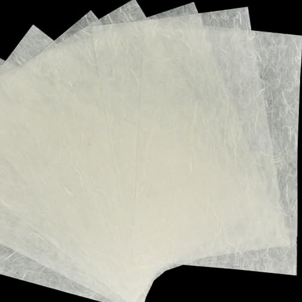 Mulberry Paper Sheets Washi Paper Rice Paper for Decoupage: 50 Sheets A4 Rice Paper for Decoupage Printing Art Crafts DIY