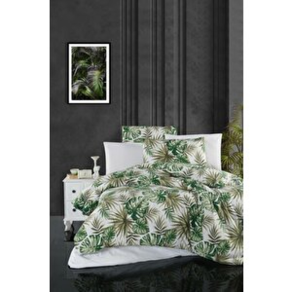 Mulberry Verde Çift Kişilik Nevresim Takımı Ranforce Pamuk Yeşil 200x220 Nevresim Takımı Fiyatı