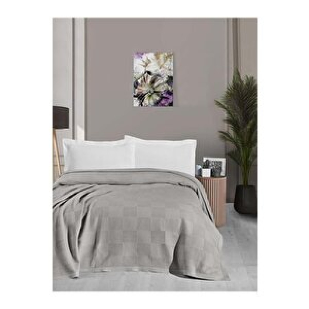 Mulberry Waflle Desenli Pike, Waflle Battaniyesi, %100 Pamuk, Kalın Iplik, Yumuşak, Çift Kişilik 220*240-gri Gri Pike & Pike Takımı Fiyatı