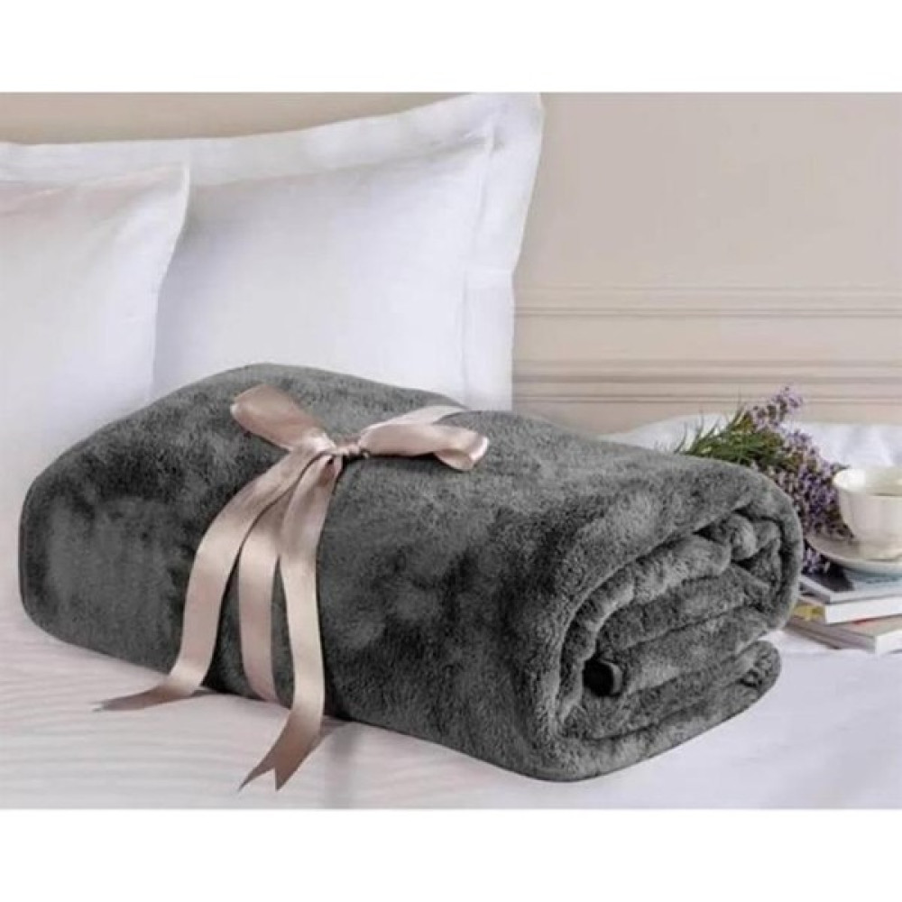 Mulberry Wellsoft Battaniye Antrasit Televizyon Battaniyesi Peluş Polar Battaniye Tek Kişilik - 170 x 230 cm Battaniye Fiyatı