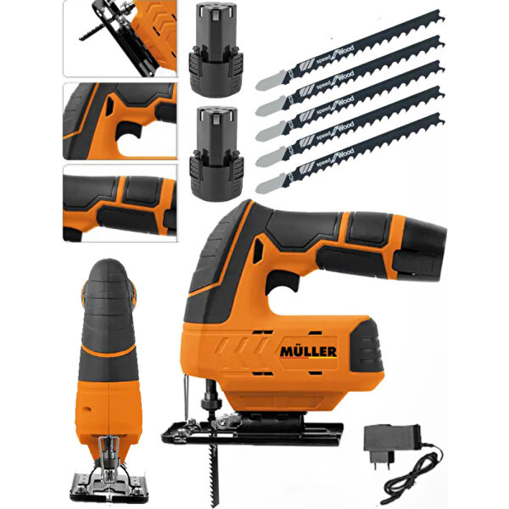 Müller Alman 598 Vf 10 Ah Çift Akülü Compact Şarjlı Dekupaj Testere Makinesi Dekupaj Testere Fiyatı