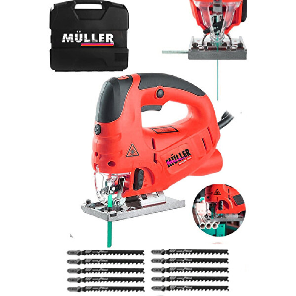 Müller Germany 4200 Watt Sjs Metal Şanzuman 6 Kademe Devir Ve Pandül Ayarlı Dekupaj Testere Lazerli Dekupaj Testere Fiyatı