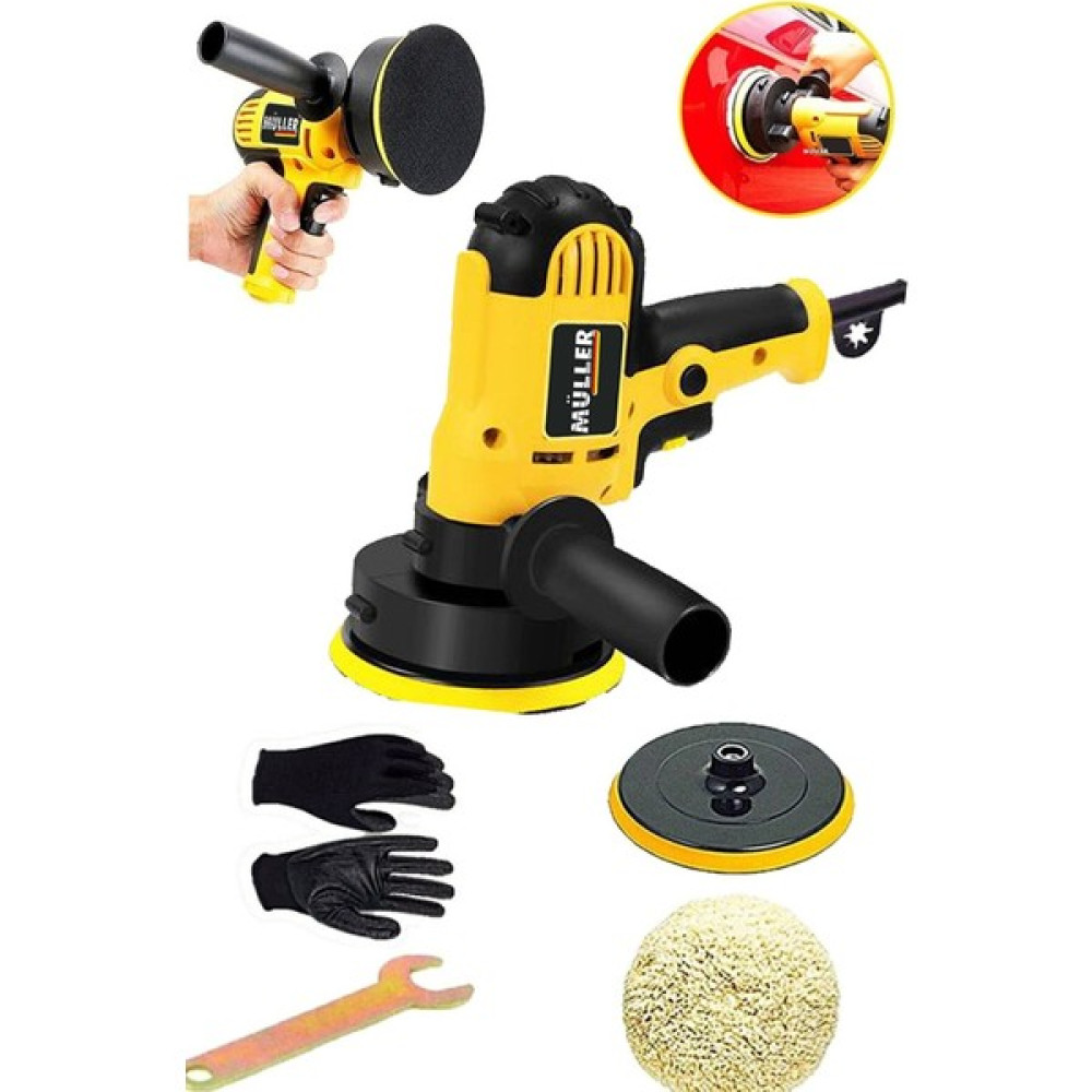 Müller Germany Wax 3500 Motor Korumalı Otomatik Şanzıman Devir Ayarlı Zımpara Pasta Cila Polisaj Makinesi Cila / Polisaj Makinesi Fiyatı
