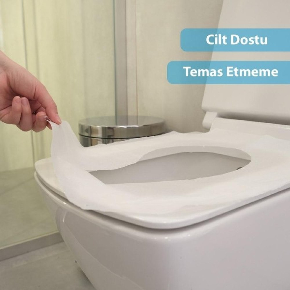 Mulpex Hijyenik Klozet Kapak Örtüsü 42 x 36 cm 250'li - Beyaz Kağıt Ürünleri Fiyatı