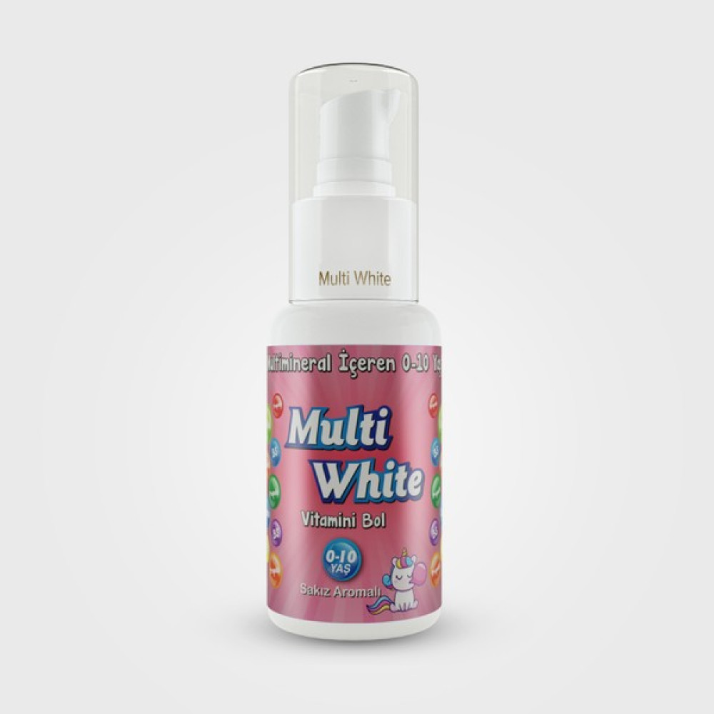 Multi White 0-10 Yaş Multivitamin Multimineral Içeren Natural Sakız Aromalı Çocuk Diş Macunu 50 ml Diş Macunları Fiyatı