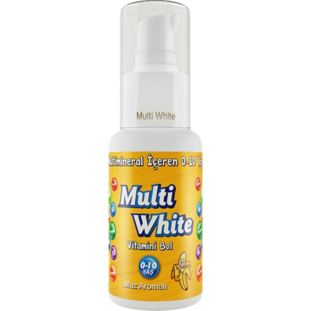Multi White Diş Macunu 50ML Muz Aromalı Bol Vitaminli (0-10 Yaş) - Renkli Oto Boyaları Fiyatı