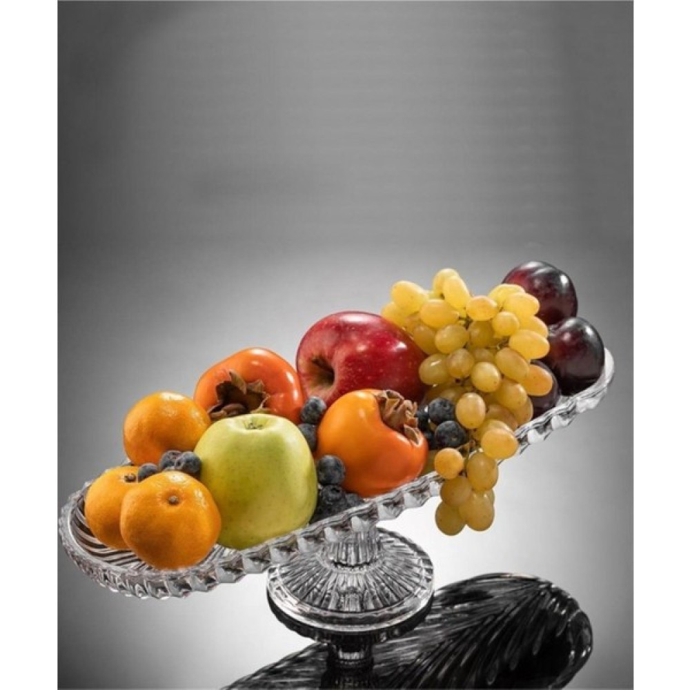 Multiamo Alegre Glass Oval Servis Tabak Salata Meyve Tabağı Cam Sunumluk Mutfak Gereçleri Fiyatı