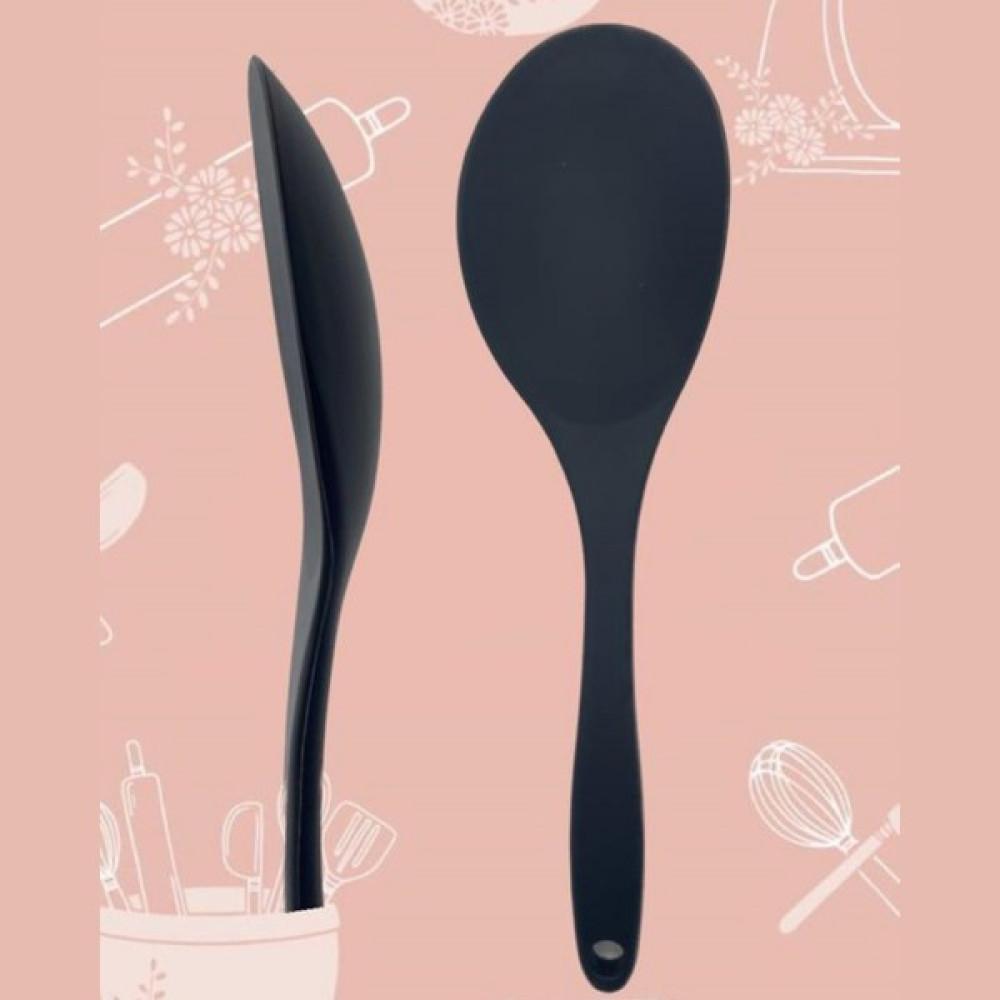 Multiamo Isıya Dayanıklı Silikon Büyük Kaşık 30 cm - Gri Çatal / Kaşık / Bıçak Takımları Fiyatı