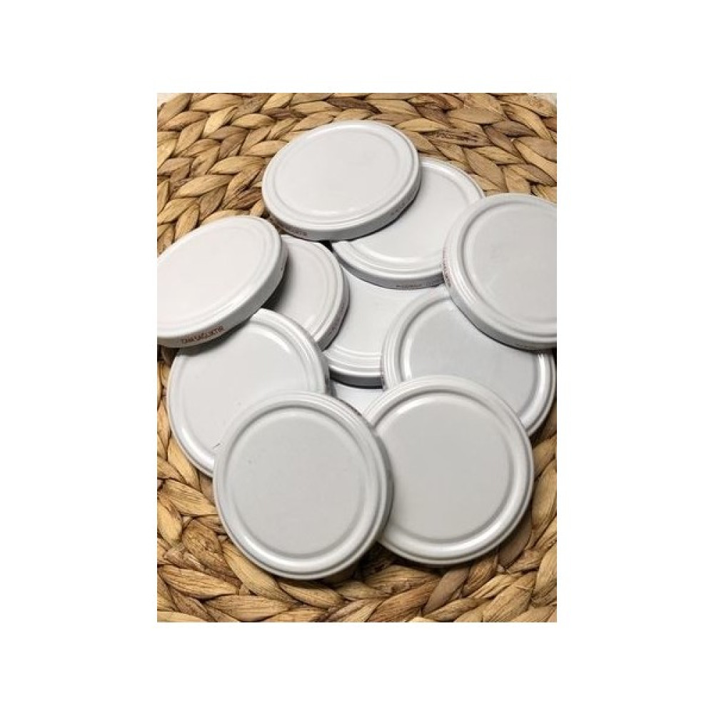 Multiamo Metal 82 mm Beyaz Konserve Kavanoz Kapağı Slikonlu 50 Adet - 100 ml Saklama Kapları Fiyatı