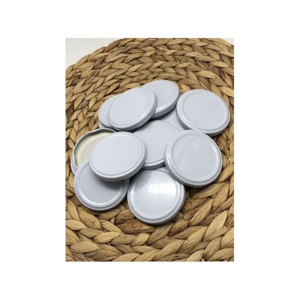 Multiamo Metal Beyaz Konserve Kavanoz Kapağı 63 mm 50 Adet - 100 ml Saklama Kapları Fiyatı