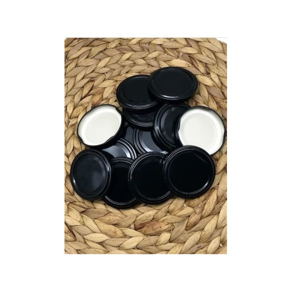 Multiamo Metal Siyah Konserve Kavanoz Kapağı 63 mm 100 Adet - 100 ml Saklama Kapları Fiyatı