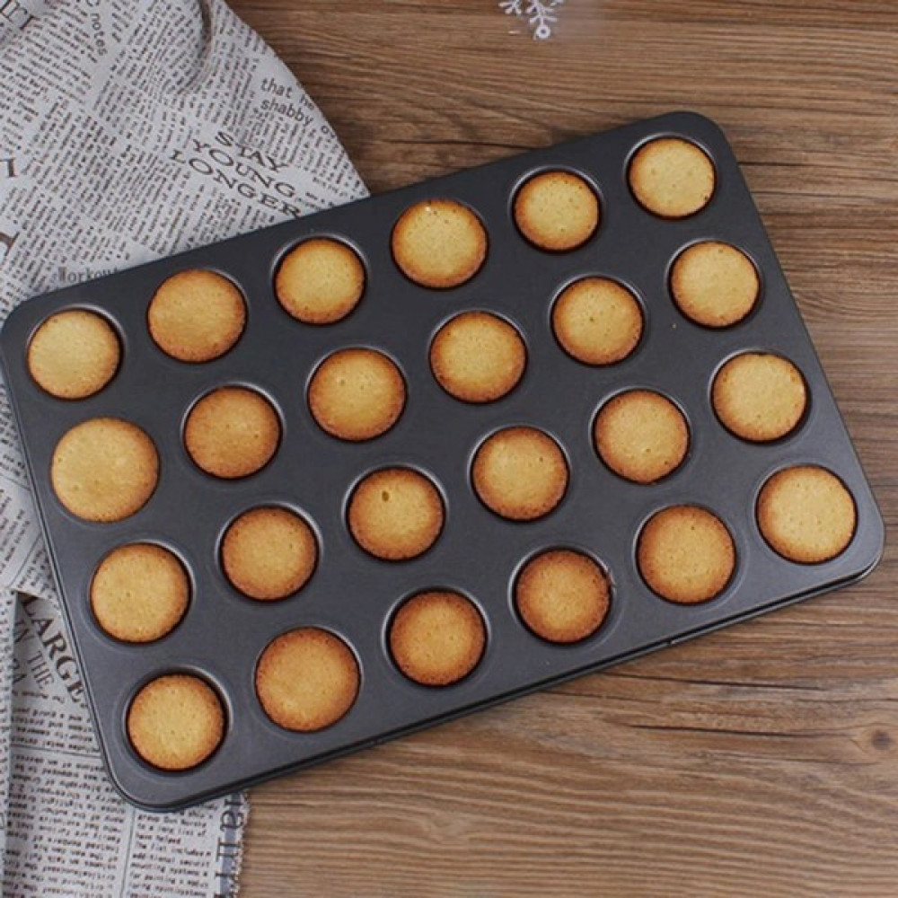 Multiamo Muffin Kek Kalıbı 24'lü Cupcake Kurabiye Turta Kalıb 24 Kapsül Yanmaz Fırın Tepsisi 35X27 cm Kek Kalıpları Fiyatı