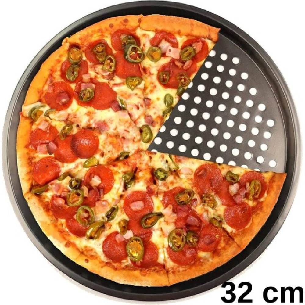 Multiamo Teflon Delikli Pizza Tepsisi-Tavası/ Lahmacun Pide Tepsisi 32 cm Tepsiler / Fırın Kapları Fiyatı