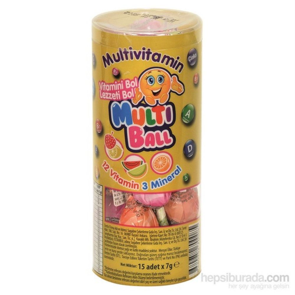Multiball Lolipop Multivitamin 15'li Bebek Beslenme Gereçleri Fiyatı