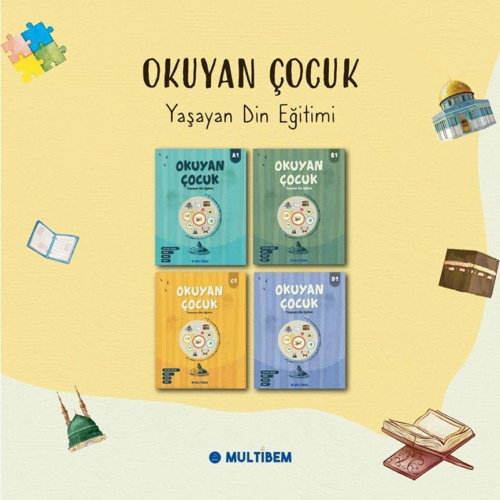Multibem Okuyan Çocuk Serisi - Kur'an-I Kerim Eğitim Seti - Sarı Din Kitapları Fiyatı