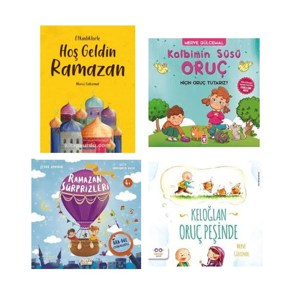 Multibem Yayınları Hoş Geldin Ramazan + Kalbimin Süsü Oruç + Ramazan Sürprizleri + Keloğlan Oruç Peşinde 4'lü Set Merve Gülcemal Çocuk Masal Fiyatı