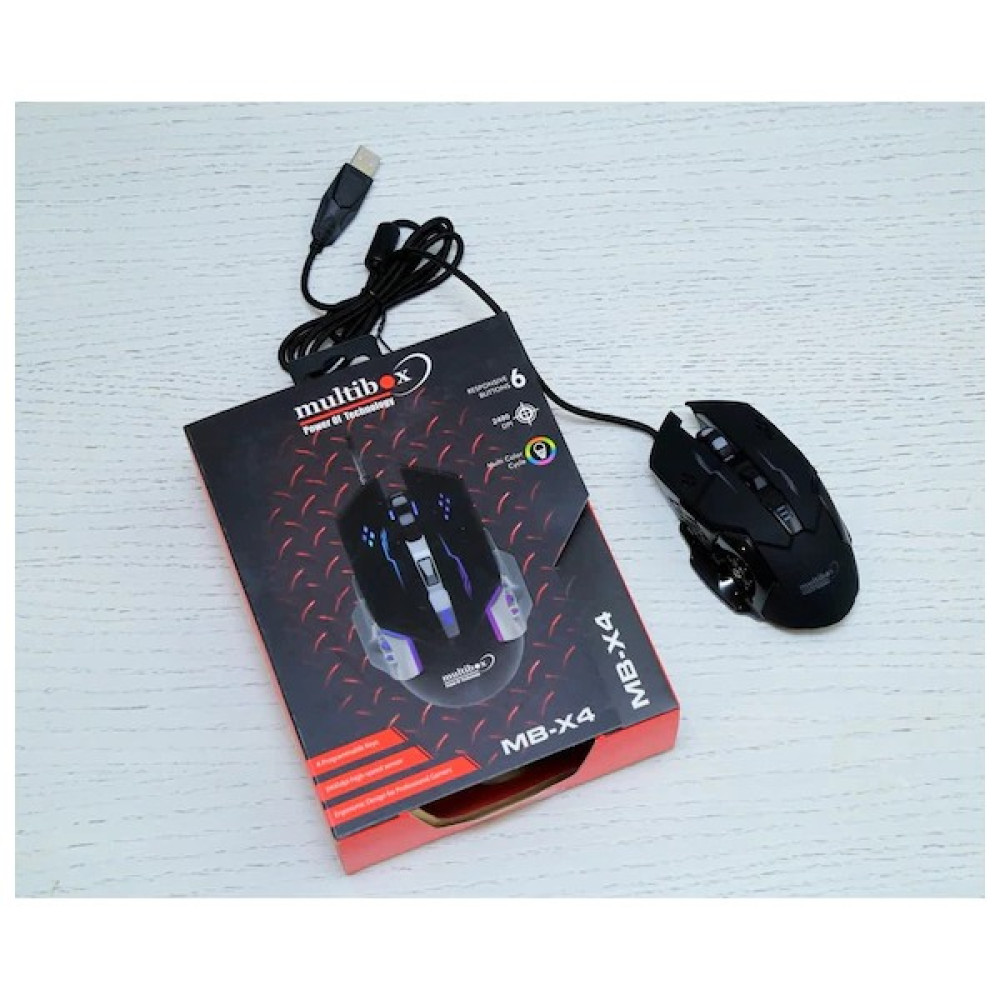 Multibox Mbx4 Gaming Oyuncu Mouse - Siyah Klavye - Mouse Fiyatı