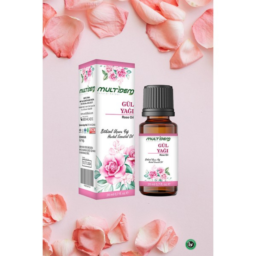 Multidem Gül Uçucu Bitkisel Yağı 20 ml Nemlendiriciler Fiyatı
