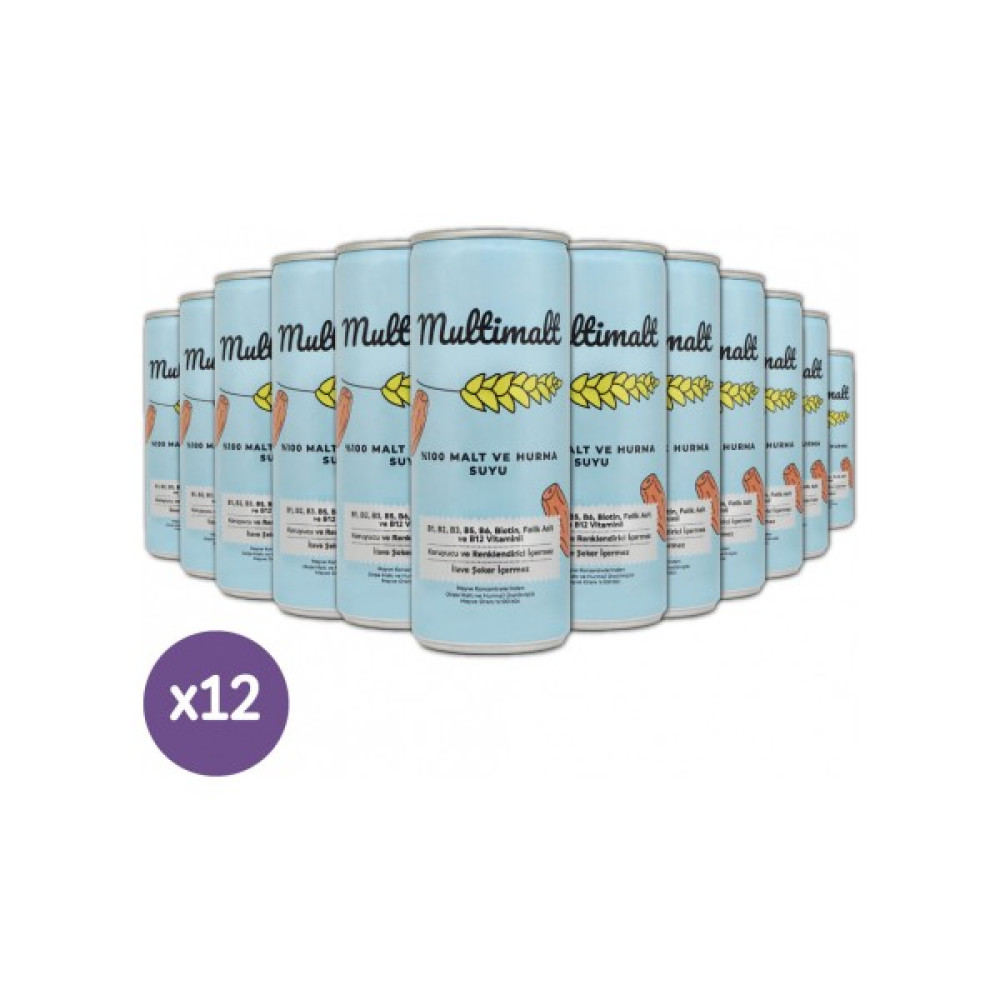 Multimalt Alkolsüz Malt ve Hurma Suyu 25 cl 12 Adet Bebek Mamaları Fiyatı