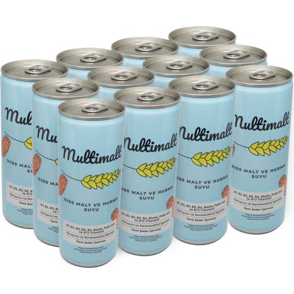Multimalt Anne Sütü Artırıcı Alkolsüz Malt ve Hurma Suyu 250 ml x 12 Adet Bebek Mamaları Fiyatı