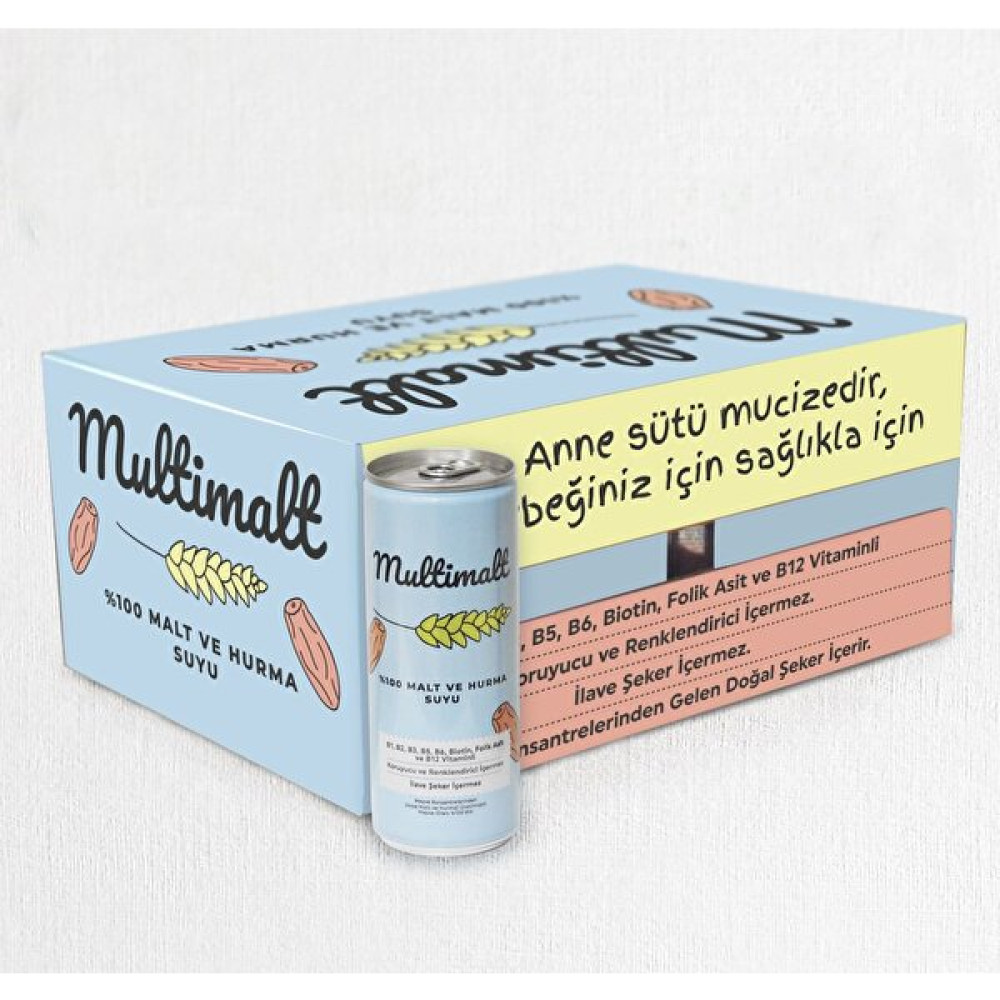 Multimalt Malt Içecek Malt ve Hurma Suyu 24 Adet 250 ml Bebek Mamaları Fiyatı