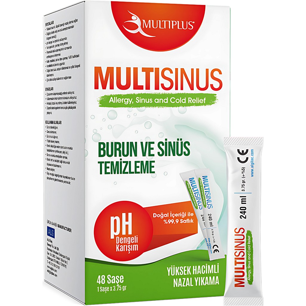 Multiplus 48'li Burun ve Yedek Kiti Yüksek Hacimli Nazal Yıkama ile Konforlu Kullanım Sağlar Diğer Fiyatı