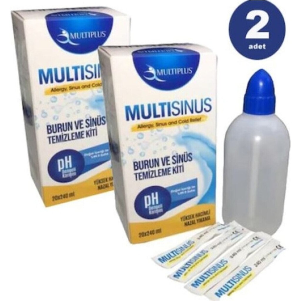 Multiplus Multi Rinse Burun ve Temizleme Kiti 2 Adet - Mavi Diğer Fiyatı