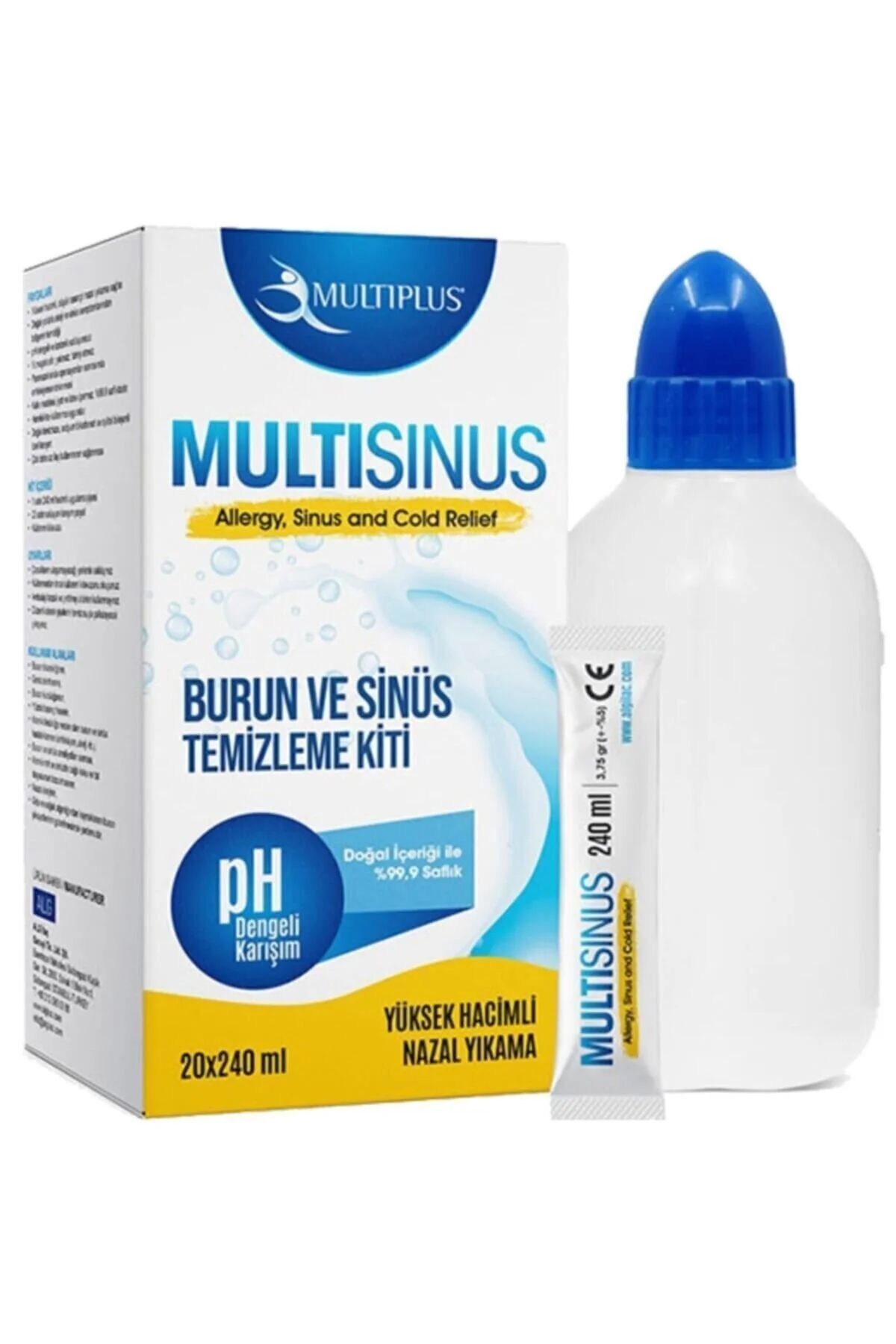 Multiplus Sinüs Rinse Yetişkin Burun Ve Sinüs Temizleme Kiti X 20 Saşe" Sağlık Fiyatı