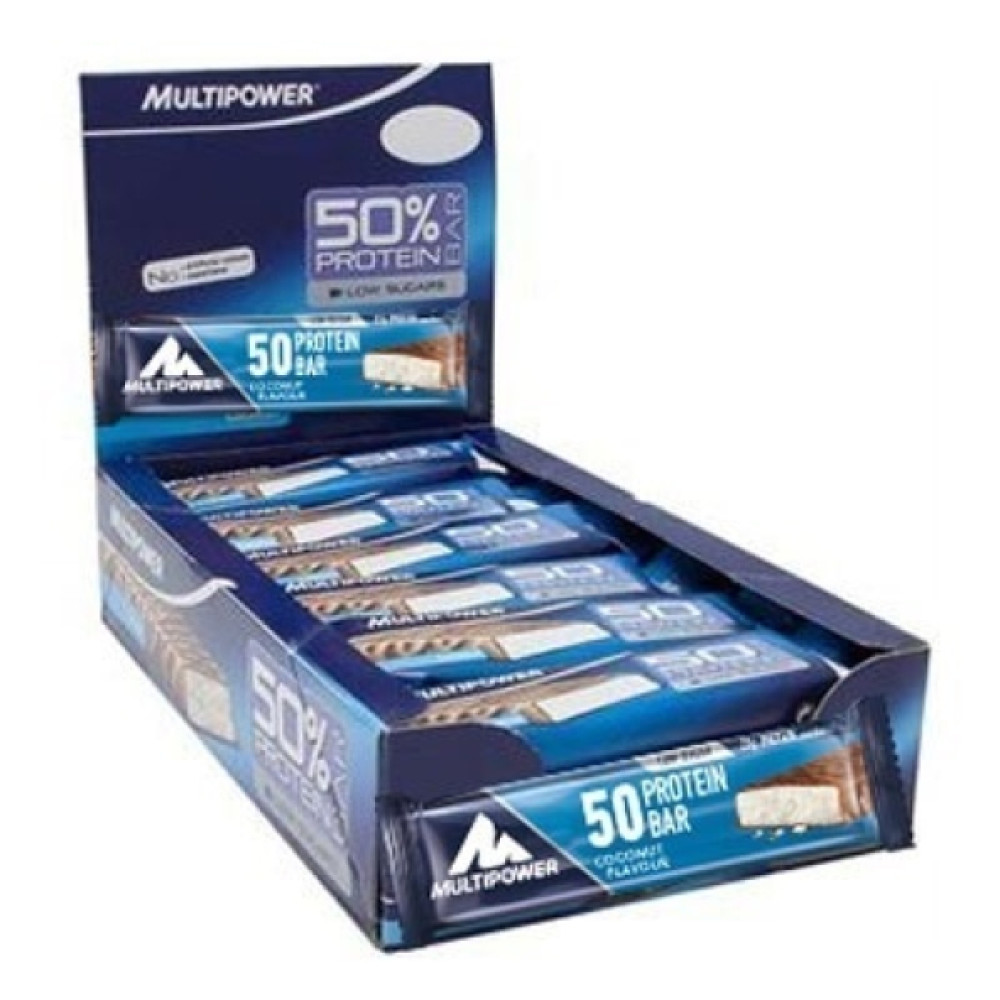 Multipower %50 Protein Bar 50 Gr 20 Adet Coconut - Hızlı Ucretsız Kargo Protein Tozları Fiyatı