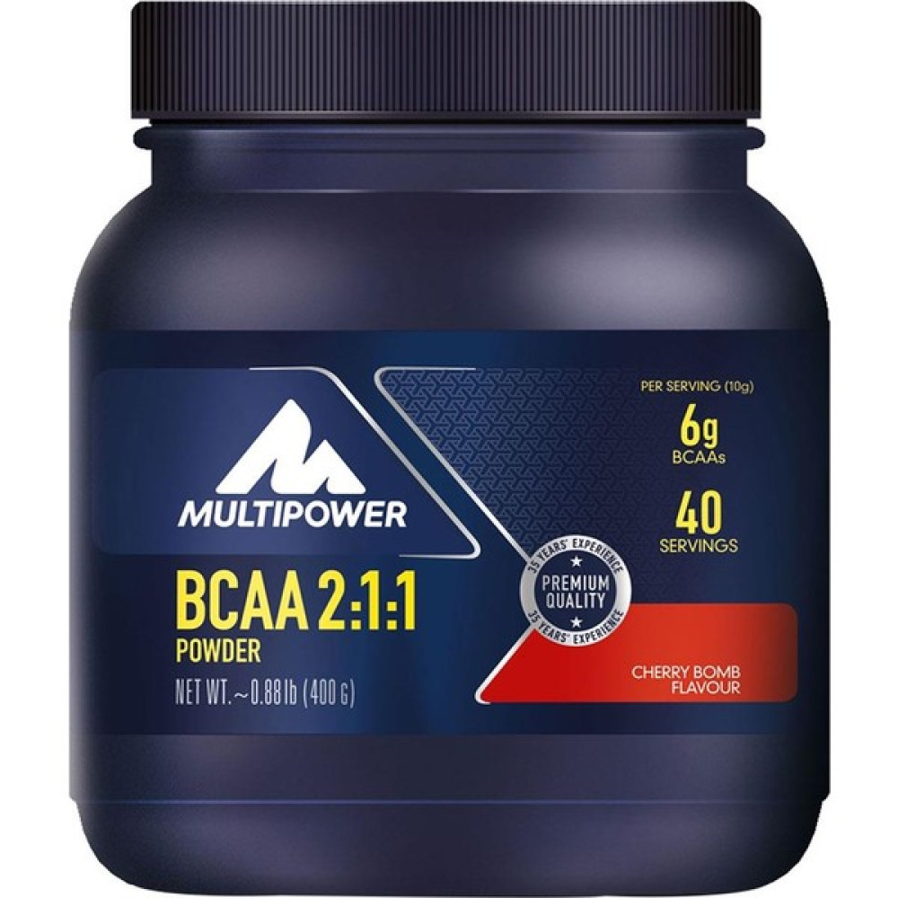 Multipower Bcaa Powder 400 Gr 40 Servis Aminoasit Kiraz Aromalı - -- Amino Asit Fiyatı