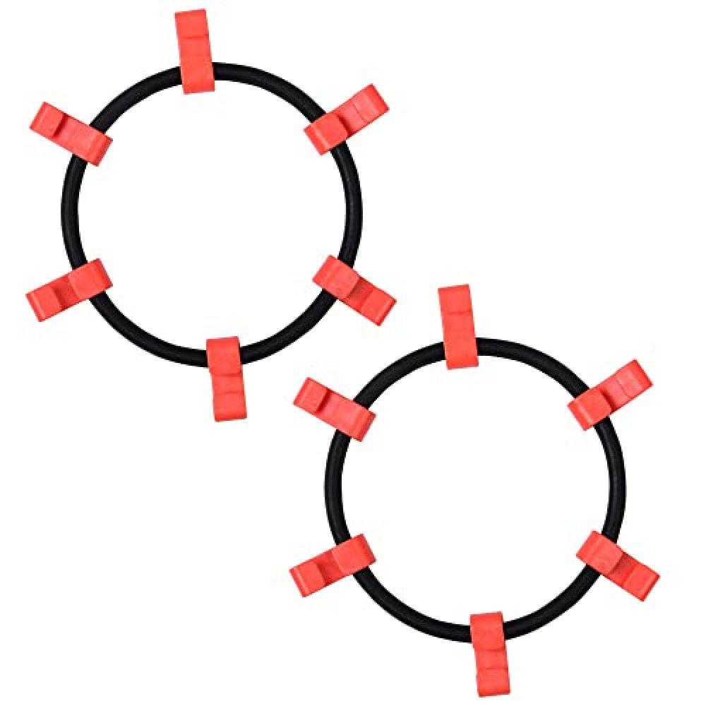Multisland 1 Pair Tire Chain Rubber Tensioner Snow Chain Tensioners Tire Traction Chain Tightener Fit for 18x8.5-8, 18x9.5-8, 20x8.00-8, 20x10-8 Lawn Garden Tractor Snow Blower Tire Chain