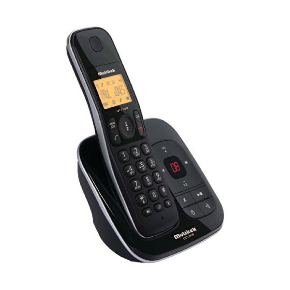 Multi̇tek DCT 850 - Ultra Slim Tasarımlı Ve Telesekreterli Siyah Dect Telefon Telsiz Telefon Fiyatı