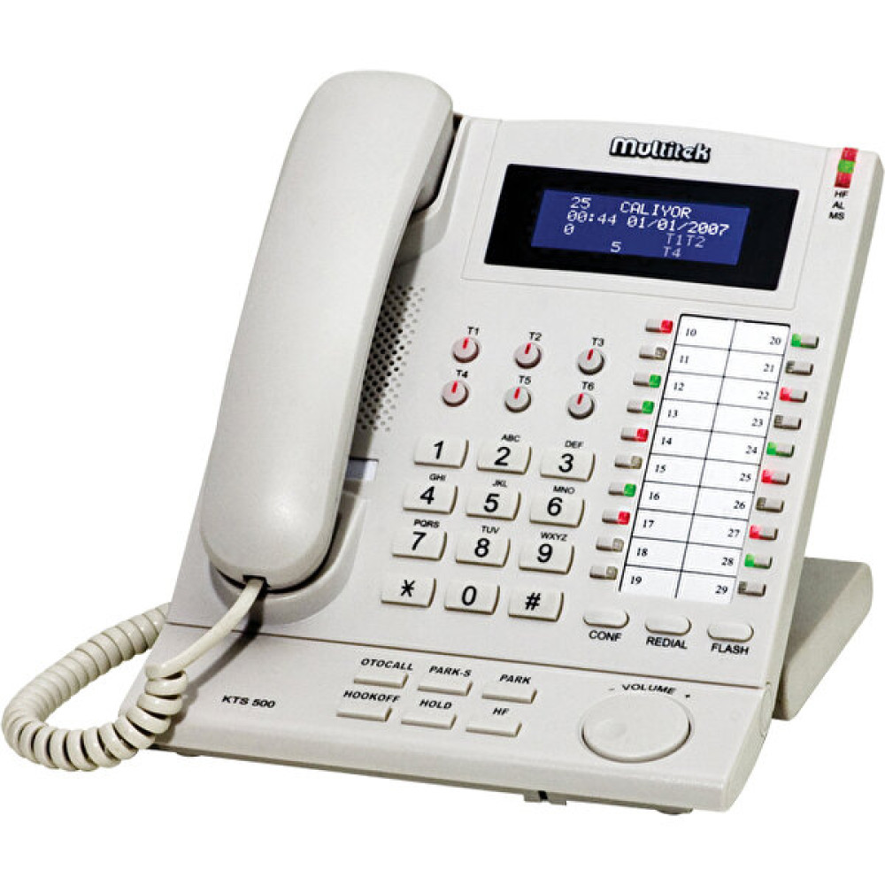 Multitek KTS-500 Santral Beyaz Konsol Set Multitek Telefon Fiyatı
