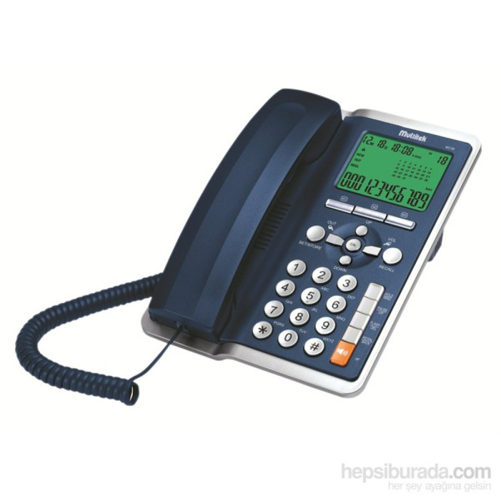 Multitek MC 130 Cid. Masa Telefonu Koyu Mavi(Lacivert) Telefon Fiyatı
