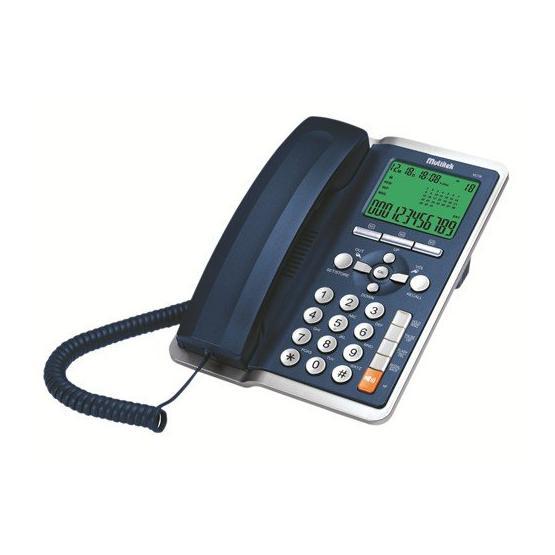 Multitek MC 130 Mavi Masaüstü Telefon